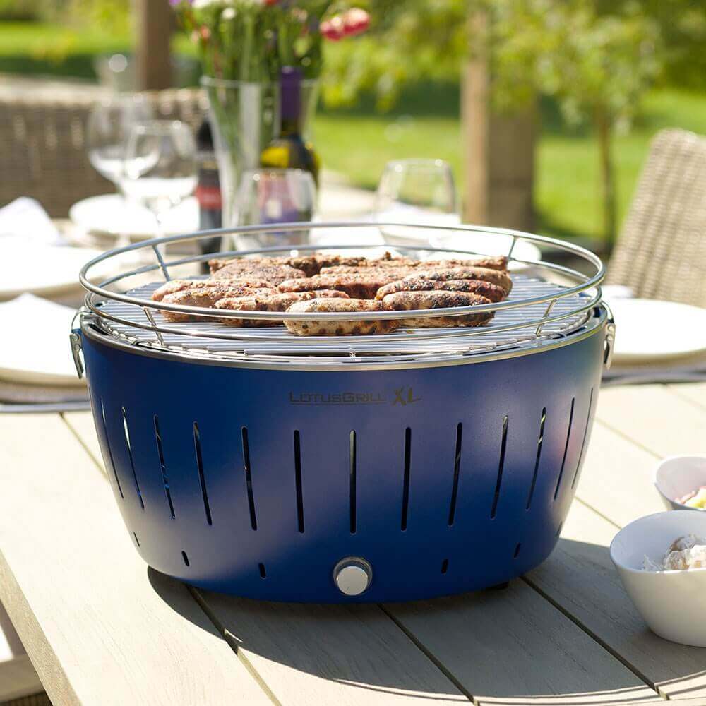 Lotus Portable Grill x Outdoor Blue